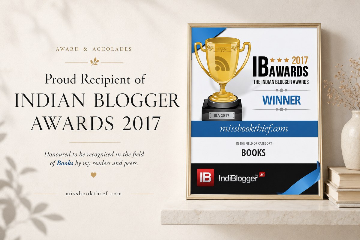 Indian Blogger Awards 2017 Winner — Books — missbookthief.com